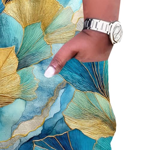 Image of Womens African Dresses Sexy Casual T-Shirt Dresses Long Sleeve Oversized Baggy Summer Sundress