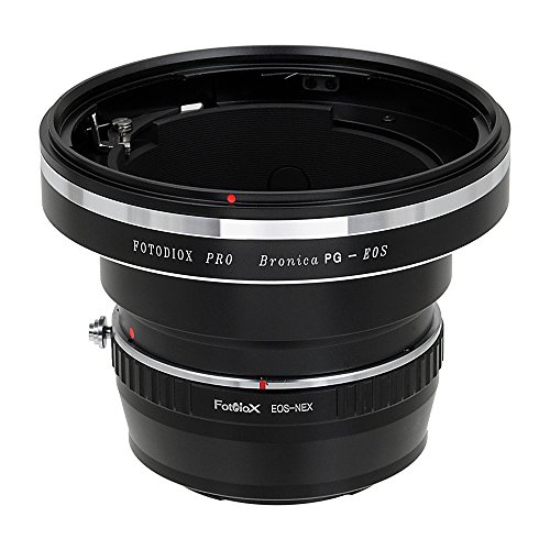 Fotodiox Pro Lens Mount Double Adapter - Bronica GS-1 (PG) Mount SLR Lens and Canon EOS (EF/EF-S) D/SLR Lenses to Sony Alpha E-Mount Mirrorless Camera Body