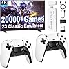 SCRIMEMO Console de Jeux Retro, Console Rétro Gaming Plug & Play TV - Game Stick HDMI avec 20.000+ Jeux Vidéo, 2 Manettes Sans Fil, Console de Jeux pour Famille (UP1+)