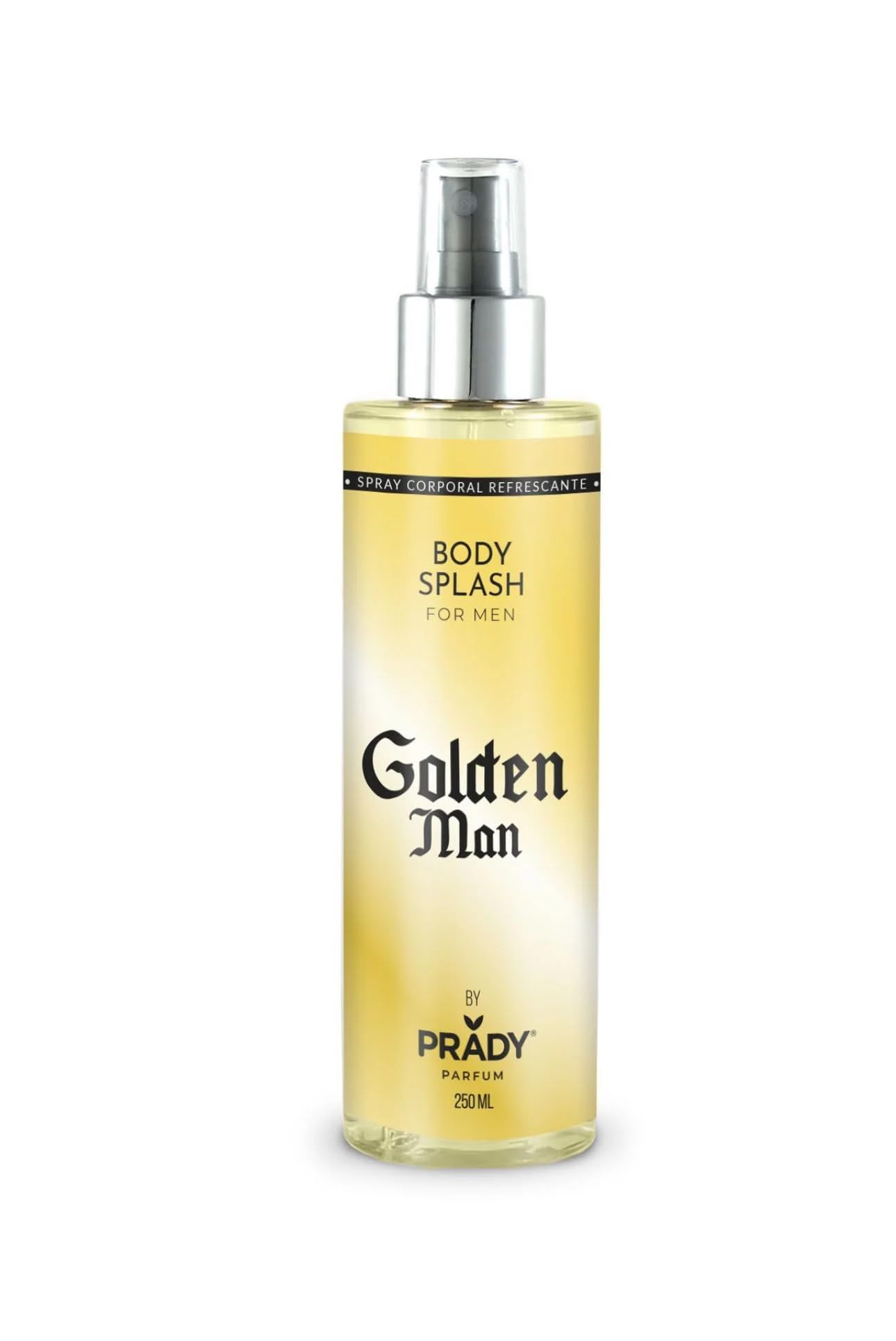 PRADY - Body Splash Golden Man - Für Herren - 250 ml - Eleganter Duft für den modernen Mann