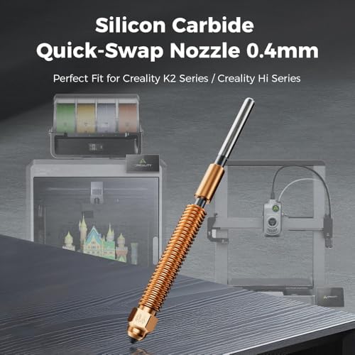 Creality Buse officielle K2 Plus, kit de buses licorne K2P à changement rapide avec rupture thermique en alliage de titane, alliage de cuivre, acier trempé pour imprimante 3D K2 Plus 2 Creality Buse officielle K2 Plus, kit de buses licorne K2P à changement rapide avec rupture thermique en alliage de titane, alliage de cuivre, acier trempé pour imprimante 3D K2 Plus – Image 3