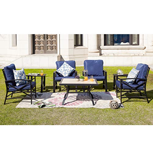 Image of LOKATSE Home Patio Outdoor Rocking Chair Bistro Sets with Coffee Table