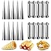 Cannoli Backform, 20 Stück Cannoli Form Tubes Küche Edelstahl Backcreme Horn Formen Backen, Horn Tubes Creme Rolle Kuchen Gebäck Spirale Horn Backform Backzubehör