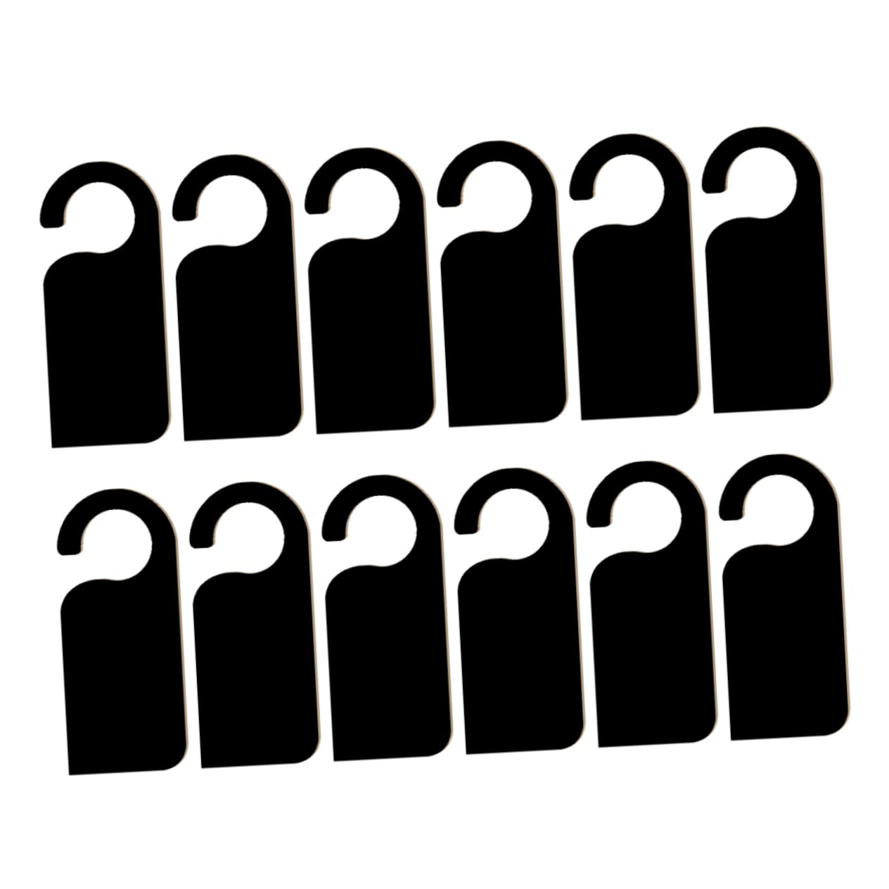 OUNONA Double Sided Door Hanging Ornament Wooden Hotel Sign Entryway Decor Blackboard Pendant