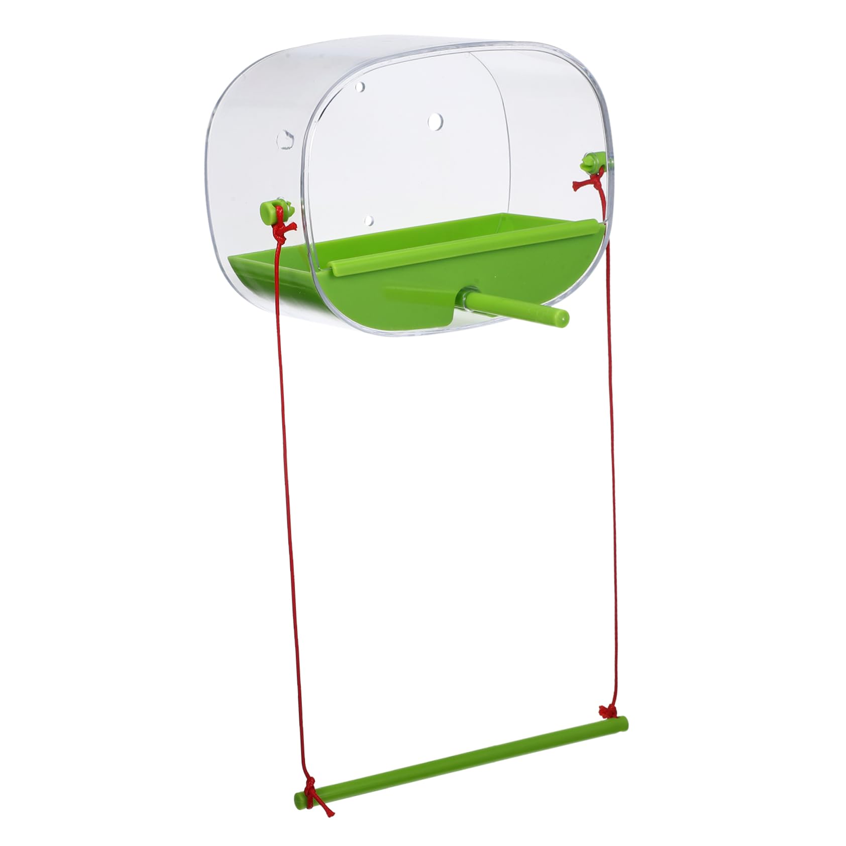 HANABASS 4juegos Alimentador De Pájaros para Ventana con Ventosas Comedero Transparente y Práctico para Periquitos y Canarios Observación De Aves para Familias