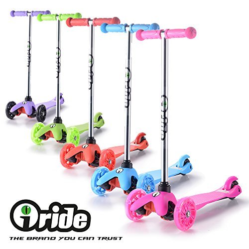 IRide Monopattino a 3 Ruote per Bambini Regolabile...