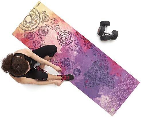 Beautiful Dream Catcher Eco-friendly, 10mm thick Yoga Mat With Carry Strap Included