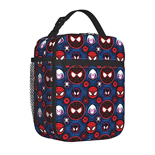 Sewing Concepts Comics Lunch Box Boys Superhero Lunch Bag Reusable Insulated Cooler Lunchbox For Boys Hiking Beach Camping #TOP1