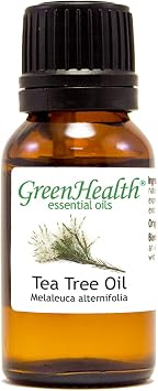 GreenHealth Tea Tree Essential Oil 15 mL 100% Pure Tea Tree Oil, Amber Glass Bottle with Euro Dropper, Undiluted Essential Oil for Diffusers, Aromatherapy & DIY Projects