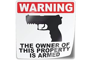 Gun Sign For Property Home Sticker
