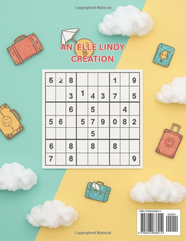 Flight Entertainment Brain Games: 50 Easy Sudoku for Planes and Long Journeys (Large Print) image 3