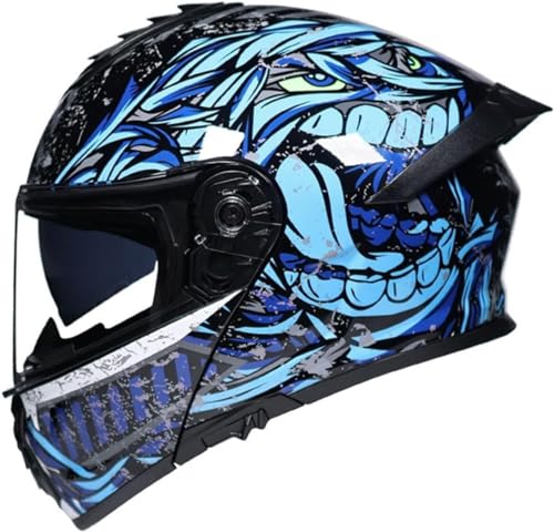 Casque moto modulable double visière pour éviter l'éblouissement et les impacts