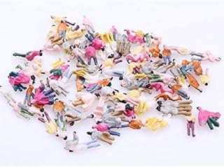 1:200 Scale Z Gauge Painted Layout Train People DIY Figure Model (Pack of 100)