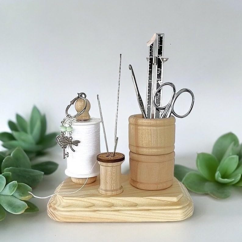 Sewing Tool Holder, Seamstress Gift, Thread Stand, Spool Holder, Sewing Stand