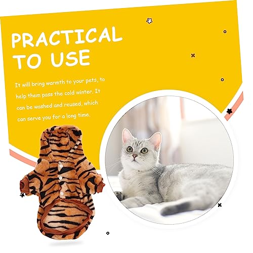 Disfraz de Tigre para Perros de Franela Cálida miniatura 5