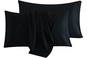 Black Queen Pillowcase Set of 2: Ultimate Indulgence for Hair and Skin