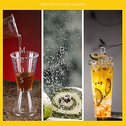 Cocktail Jigger Dual Spirit Measure Cup Set,INRIGOROUS Dual Spirit Measure Cup Peg Measuring Cup for Bar Party Wine Cocktail Drink Shaker 10ml/20ml & 20ml/40ml