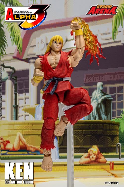ストリートファイターアルファ3 ストームアリーナ ケン 1/12スケール Storm Arena Street Fighter Zero 3 Ken Masters 1/12 Scale