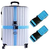 Color luminoso - Correas de viaje de 6 colores brillantes que ayudan a identificar rápidamente las maletas de la cinta transportadora del aeropuerto dentro del color único. Ahorra tiempo, hace que el viaje sea feliz