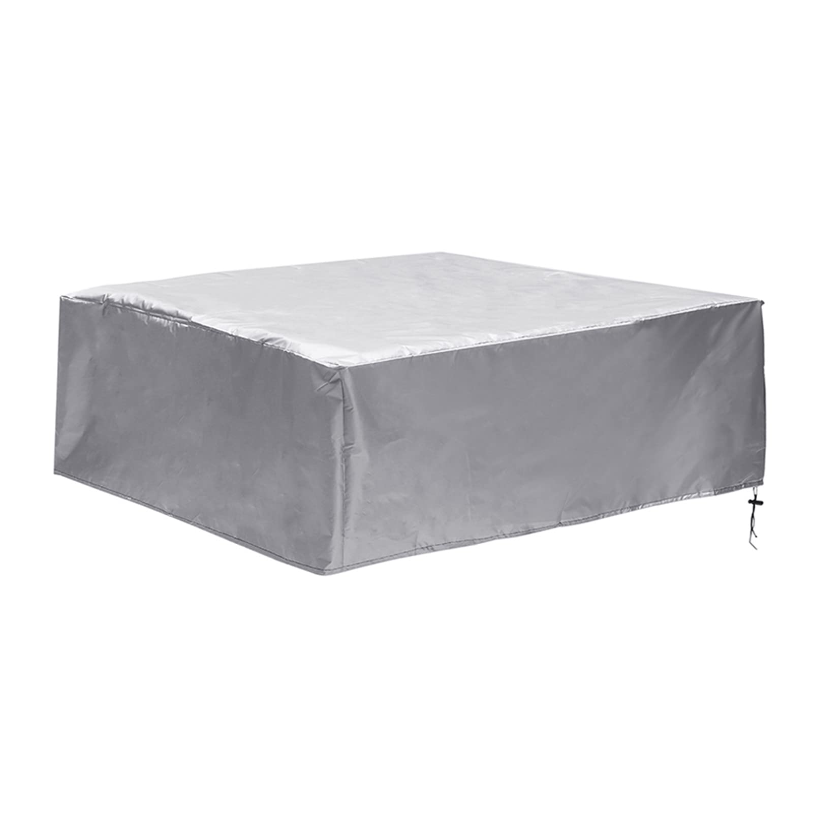 Square Hot Tub Cover, Thermal Cover Hot Tub with Drawstring, Hot Tub Protection Cover for Outdoor Bathtub Swimming Pool and Sandpit, Waterproof, Uv & Weather Resistant,Silver,220*220*85cm