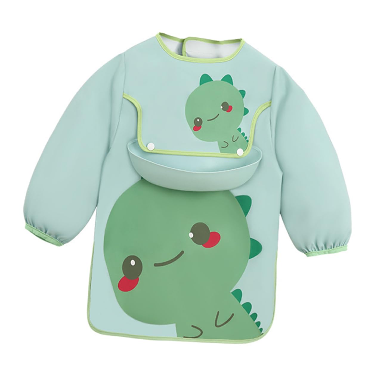ibasenice Lot De 2 Bavoirs Doux Pour Bébé Avec Adorable Motif Dessin Animé Tablier Pour Bébé Et Bavoir Pour Repas Pour Garçons Et Filles