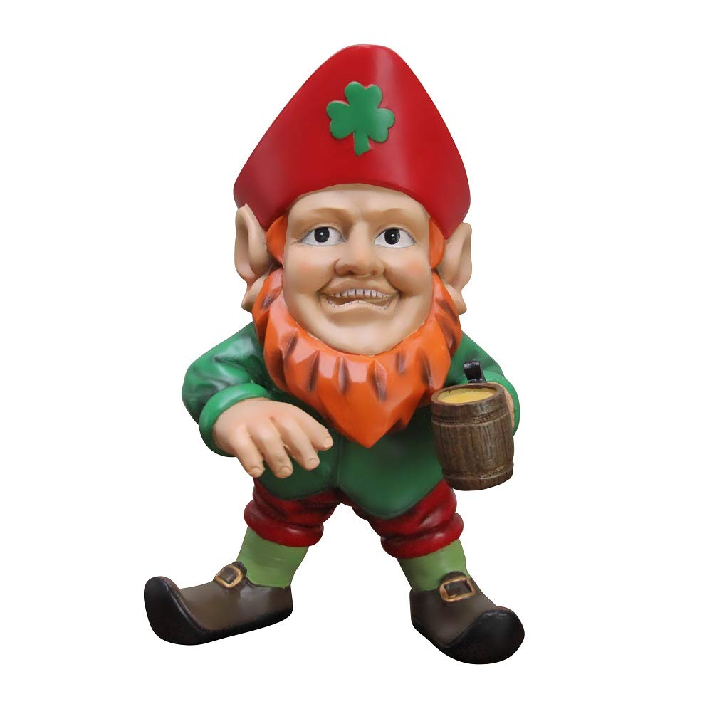 Red Leprechaun Figurine - Clurichaun - Decorative Figure for St. Patrick's Day or Everyday