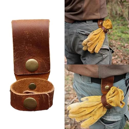KAIXINXIN Gloves Leather Rope Holder Glove Clamp Mountaineering Leather Buckle Climbing Rope Fixer