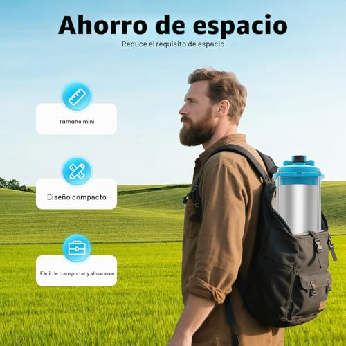 Bomba centrífuga autocebante de 1,8 CV en acero inoxidable para riego de estanques 5