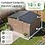 AECOJOY 8' x 10' Large Waterproof Metal Outdoor Storage Shed, Heavy Duty Garden Tool Shed with Lockable Ventilated Double Doors, Outside Storage for Backyard, Patio - Gray