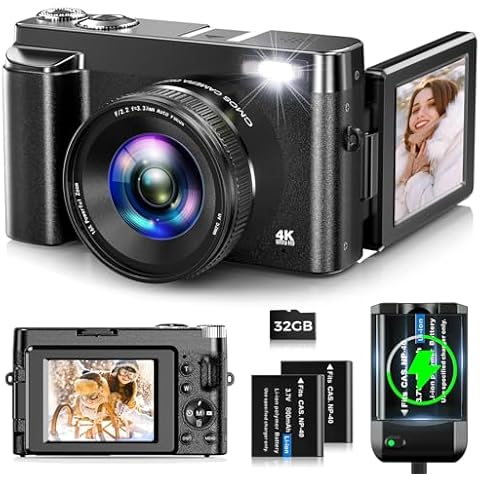 Oiadek 4K 48MP Autofocus Vlogging Camera Cover