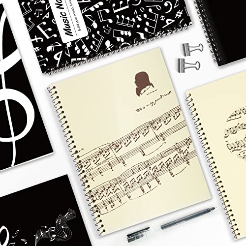 Blank Sheet Music Composition Manuscript Staff Paper Art-Music-Notebook 50 Pages 26X19Cm #TOP4