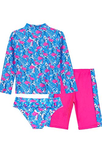 IKALI Meisjes Tweedelige Bikini Set, Flamingo Ruche Badpak, Peuter Zomer Strand Sport Badmode - Image 3