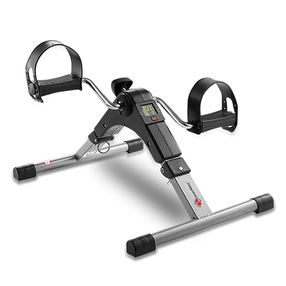 Mini Cycle Pedal Exerciser Pedal Exerciser | Heavy Material | with Adjustable Resistance Levels Display - for Light Leg and Arm Exercise and Physiotherapy at Home-image-5