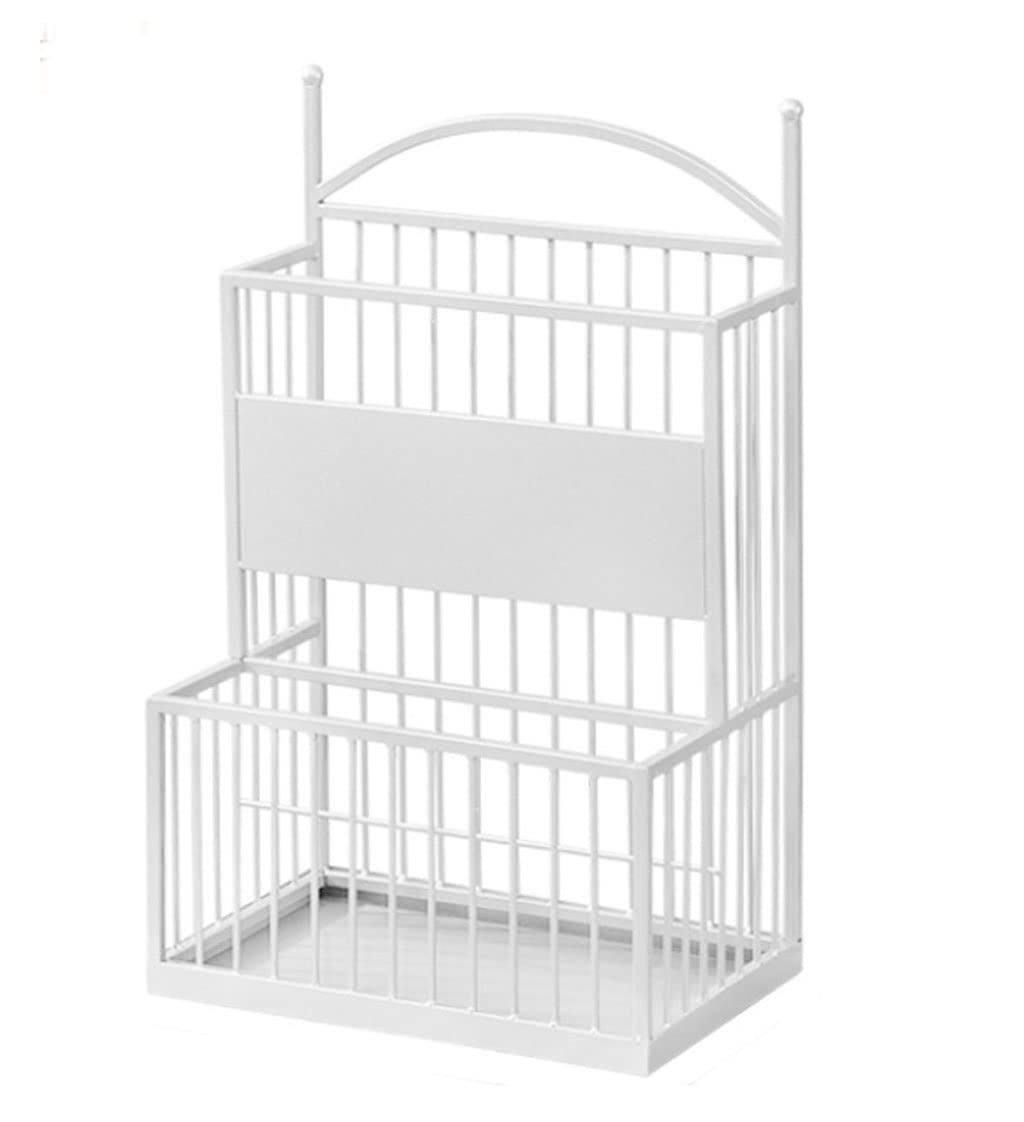 FCXWEVR Metal Umbrella Holder with Drip Tray Stylish Storage Rack for Office Cafe or Entrance Durable Umbrella Stand and Bucket for Home and Business Use