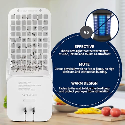 Mosalogic UVLA1002 Flying Insect Trap Plug-In Mosquito Killer Indoor Gnat Moth Catcher Fly Tapper thumb #4