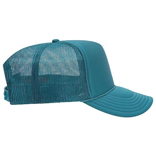 Image of OTTO Polyester Foam Front 5 Panel High Crown Mesh Back Trucker Hats in 97, Bulk, Wholesale