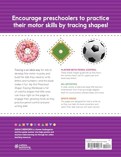 My First Preschool Shape Tracing Workbook: Fun Activities to Teach Pencil Control and Pre-Writing Skills (My First Preschool Skills Workbooks) - Image 2