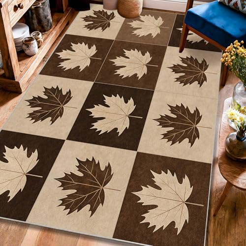 Tapis à poils courts style rustique chic, tissage haute densité - 2