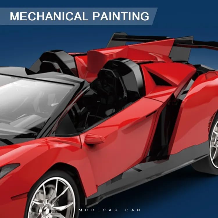 TEC TAVAKKAL Remote Controlled Super Racing Car, Super Racing Sports High Speed Toy Vehicle, Motor RC Chargeable Cars for Kids (Mat Red)