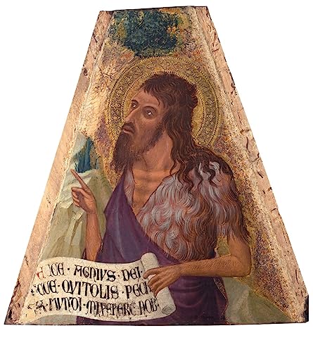 Tableau sur toile moderne Saint Jean Baptiste d'Ambrogio Lorenzetti : Art mural 60x90