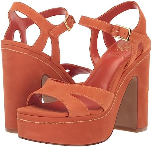 Vince Camuto Women's Randreya Platform Sandal Wedge, Apricot, 11 | Image 6