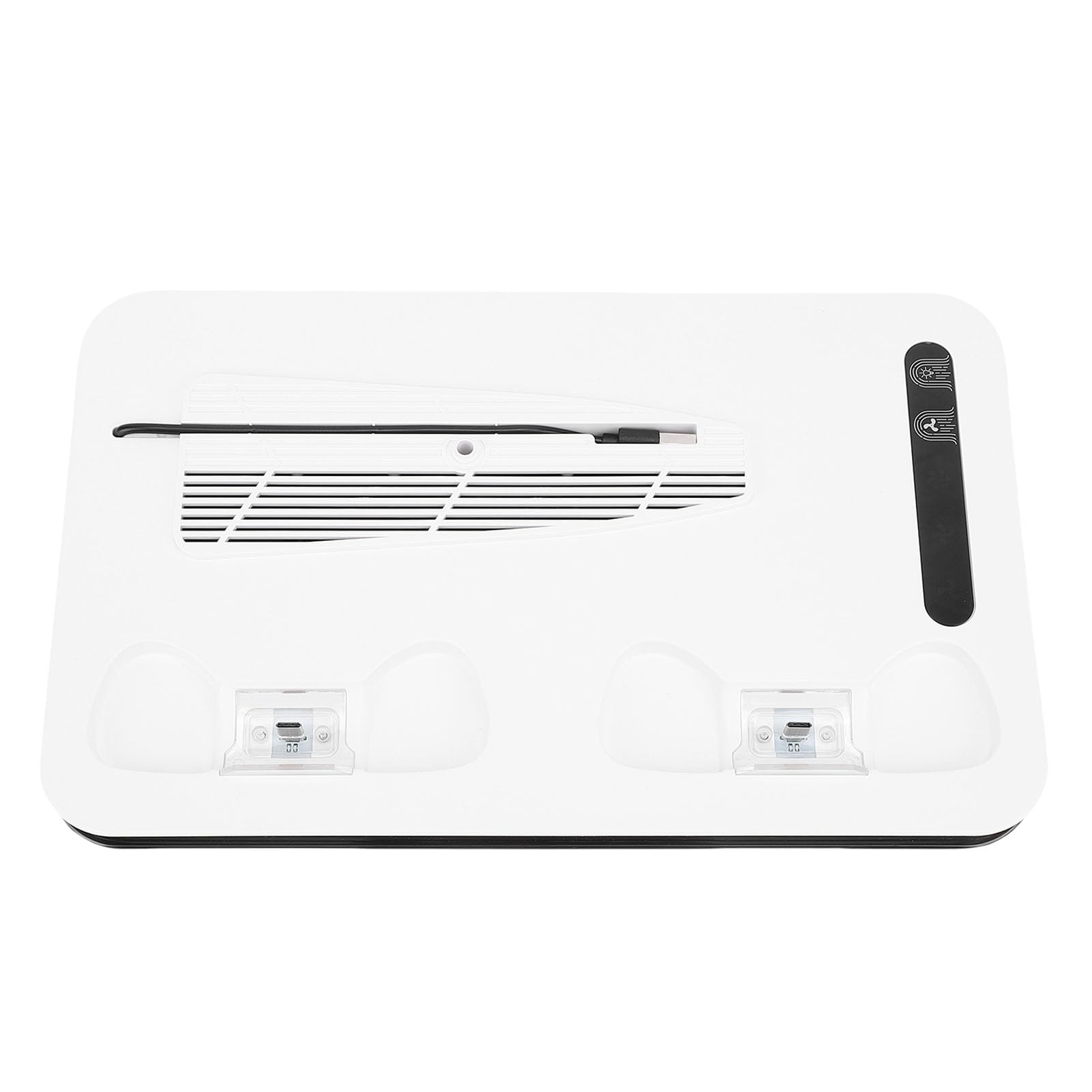 Luocute Stazione di Raffreddamento per Console di Gioco, Supporto di Ricarica Verticale con Ventola Regolabile a 3 Livelli e Luce RGB, Docking Station USB Tipo C Multifunzionale