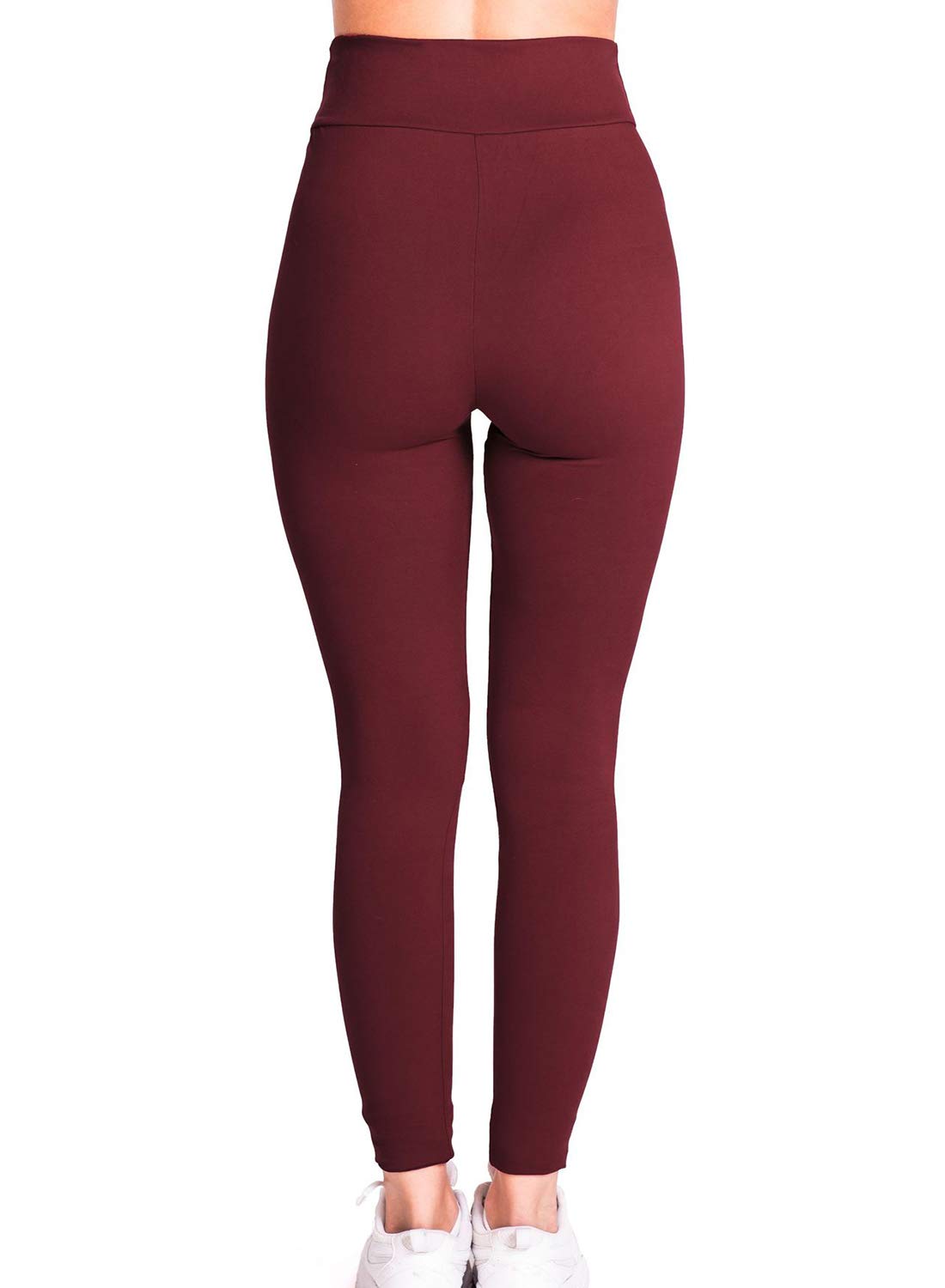 Lot de 2 Leggings Femme Taille Haute contrôle du Ventre Stretch Sports Workout Gym Running Pantalon de Yoga