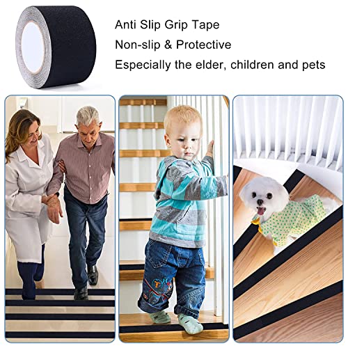 Image of Anti Slip Grip Tape, Non-slip Traction Tapes with Glow in the Dark Reduce the Risk of Slipping for Indoor or Outdoor Stair Tread Step and Other Slippery Surfaces - Keeps You Safe (2inch x 20Ft)