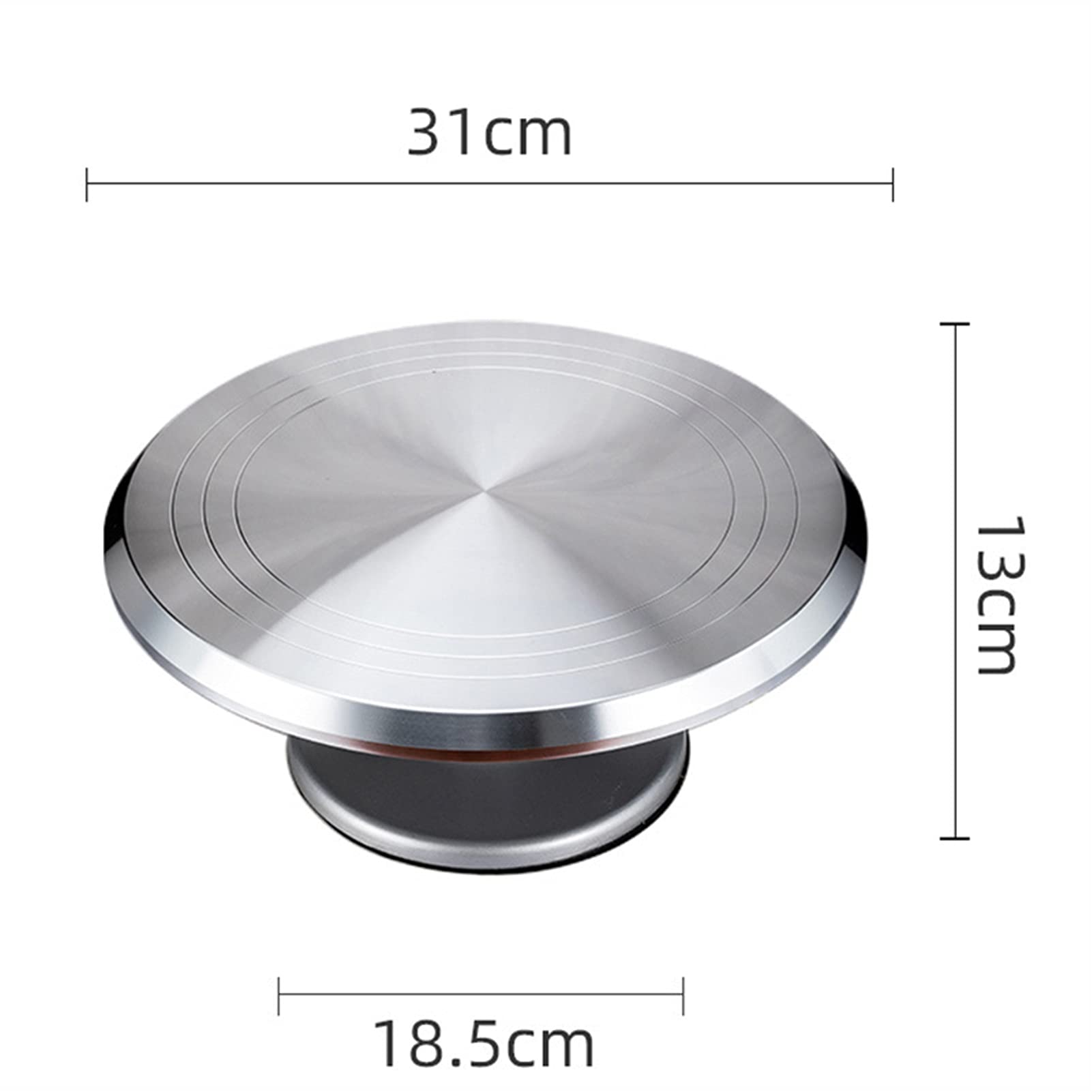 Tortenplatte Drehbar Kuchen-Stand-Backen-Werkzeug 12-Zoll-montierter Sahne-Kuchen-Tisch-Plattenspieler rotierender Tisch-Stand-Basis Umdrehen Dekorationstabelle Kuchen dekorieren Verbrauchsmaterial Ki