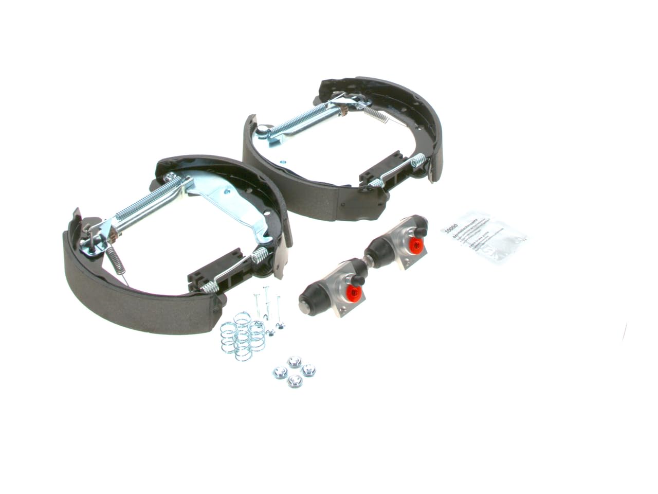 Bosch KS633 Kit Super Pro - Kit de freno trasero de tambor - 1 juego completo premontado, 2 cilindros de rueda, 4 zapatas de freno