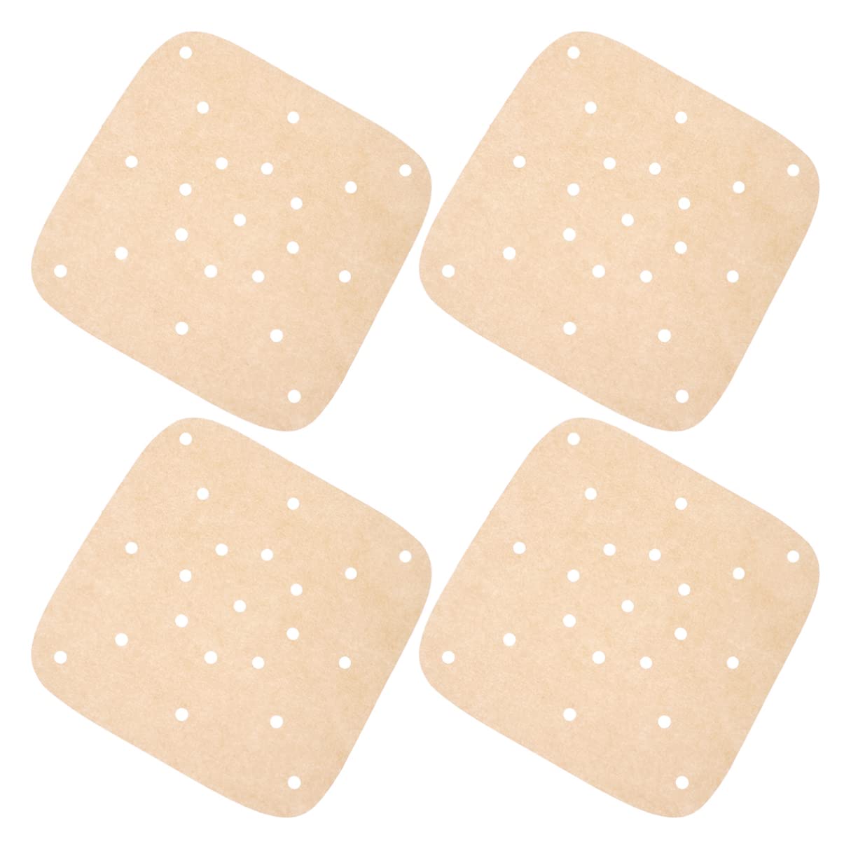 HOLIDYOYO 100Pcs Heat Non Stick Cooking Mat for Air Fryer Grill Brown Baking Sheet for Chicken Fish Veggies and More Strong Safe for Healthy Cooking