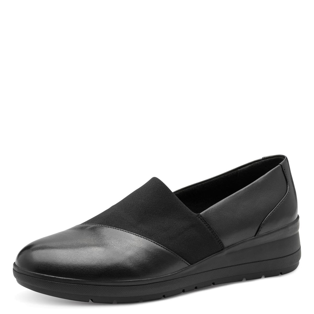 Jana Leder Damen Slipper Rund zum Schlupfen