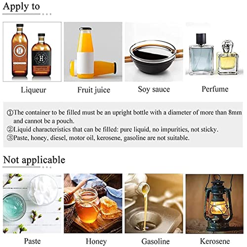 Maszyna do napełniania płynów - automatyczny napełniacz butelek do perfum, oleju, detergentu, szamponu, miodu - elektryczny sprzęt do pompy cyfrowej, pojemność 1-50 ml