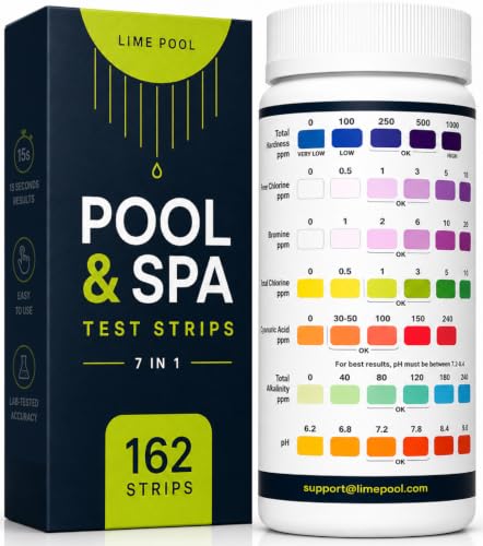 7-Way Pool Test Strips - 162 Strips...